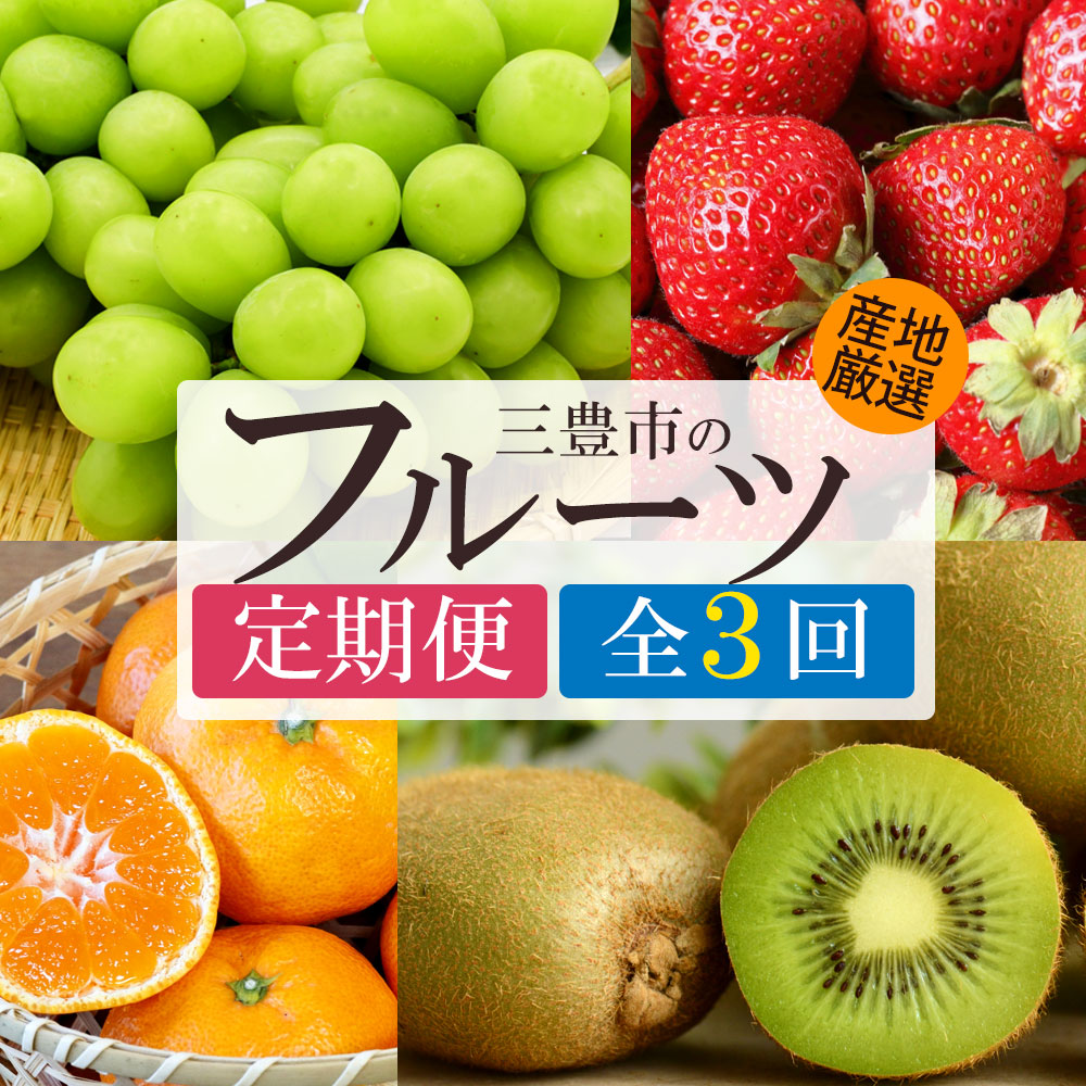 M64-0118_【ふるさと納税】 フルーツ 定期便 3回 シャインマスカットと さぬき姫・旬のフルーツ便 [ マスカット 柑橘 果物 果実 デザート スイーツ 送料無料 30 台 返礼品 人気 マミ