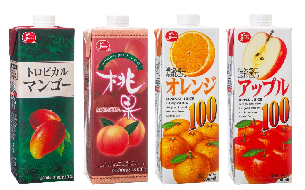 
            厳選！ 大人気 果実飲料 セット 計8本 （トロピカルマンゴー 1L × 2本 ／ 桃果 1L × 2本 ／ オレンジ100 1L × 2本 ／ アップル100 1L × 2本） ／ フルーツ飲料 フルーツジュース ジュース 果物 マンゴー まんごー モモ もも 桃 オレンジ おれんじ みかん りんご JA熊本果実連 紙パック 飲料類 熊本県 熊本市 常温 
          