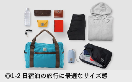 【TO&FRO】軽くて大容量な超機能的 ボストンバッグ 【MINIサイズ・ブルーグリーン】 | ボストンバッグ 