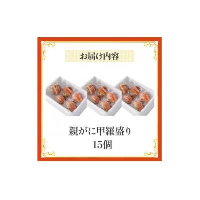 ふるさと納税 倉吉市 【親がに甲羅盛り 15個セット 冷凍】N108 |  | 01