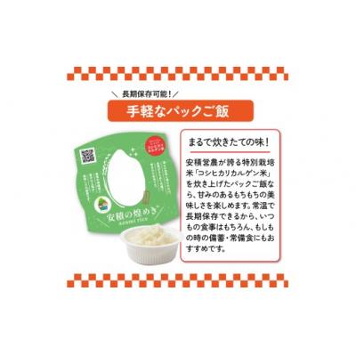 ふるさと納税 宍粟市 ブランド米「安積の煌めき」パックご飯セット　BC3 |  | 01