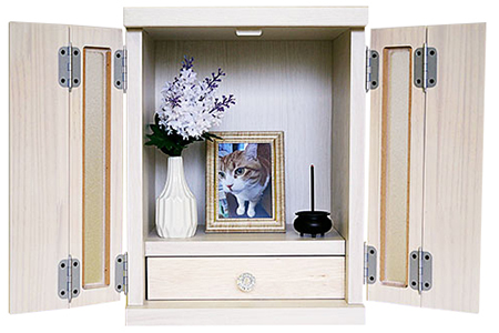 メモリアルボックス虹M（4枚戸）【諸富家具】：B550-001