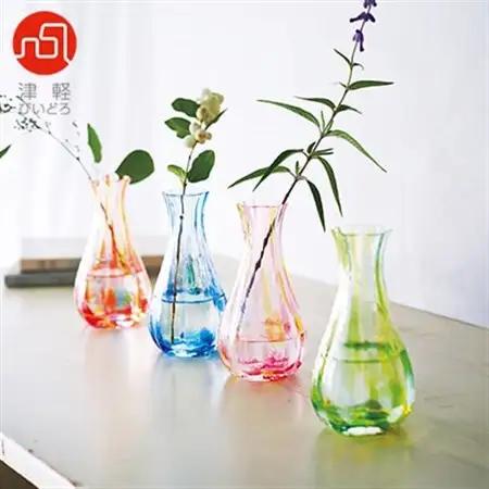 津軽びいどろ 花ひかり一輪挿し フラワーピンク_装飾品・工芸品     雑貨・日用品  家具・インテリア _【1490198】