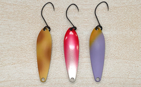 PESCA トラウトルアー ふるさと納税限定カラー3個セット（6.5g）【 1932年創業 高い金属加工技術 アングラーの理想を高次元で実現】