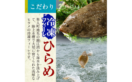 C-081 鹿児島県産！「薩摩隼人ひらめ」8パック【MBC開発】霧島市 ヒラメ 刺身ヒラメ 刺身 冷凍