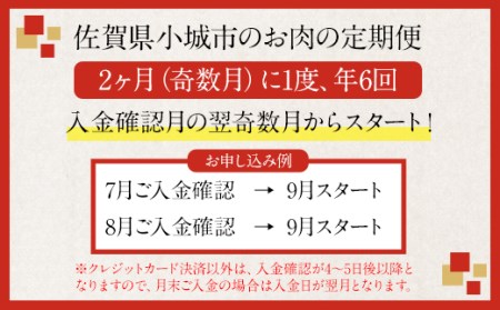 【定期便】佐賀牛 お手軽 食べ比べコース （年6回奇数月） Q092-001