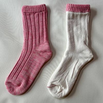 ふるさと納税 桐生市 【ezu】hietori kutsushita / ピンク◆シルク×コットンの二重構造靴下◆冷え対策