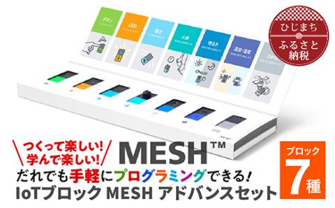 【ふるさと納税】誰でも手軽にプログラミングできる! IoTブロック “MESH” アドバンスセット(ブロック7種)【配送不可地域：離島】SONY ソニー プログラミング MESH