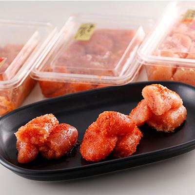 ふるさと納税 粕屋町 博多自慢の辛子明太子食べ比べ　1.2kg(粕屋町) |  | 03