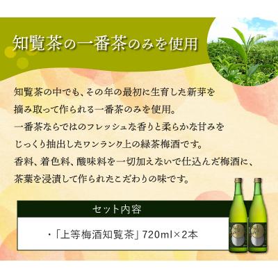 ふるさと納税 南九州市 「上等梅酒知覧茶」720ml×2本 |  | 02