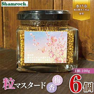ふるさと納税 水戸市 【水戸市優良観光土産品】Shamrock 粒マスタード 梅香 6個