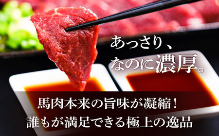 【全12回定期便】【冷蔵】純国産馬 赤身馬刺し盛り 計約1kg (約100g×10個) / ばさし 馬刺 あかみ 熊本馬刺し 熊本県 菊陽町【株式会社古閑ファーム】[BHDF041]