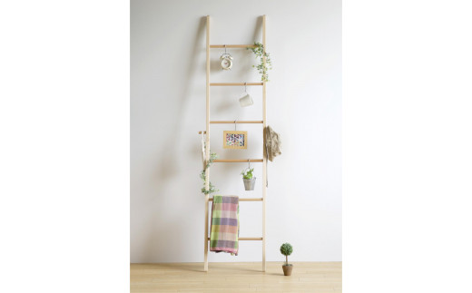 
木製 折りたたみ ラダーラック【Mサイズ】ナチュラル
