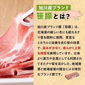 【定期便】【旭川産ブランド】笹豚肩ロース900g(9枚入り)×3ヶ月毎月発送 | 豚肉 豚肉 _04818