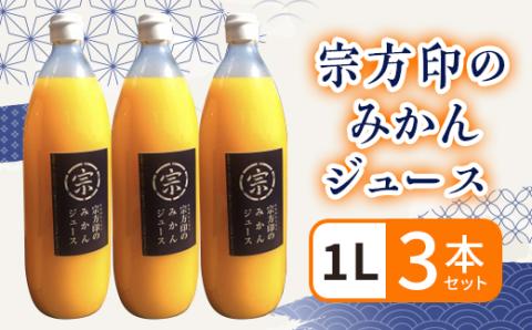 宗方印のみかんジュース 3本セット【B66】