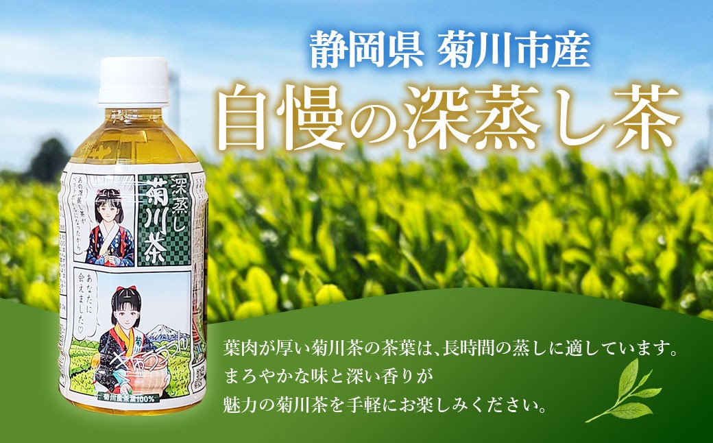 【3個口】深蒸し菊川茶ペットボトル 350ml 72本入｜ お茶 茶 緑茶 深蒸し茶 菊川茶 ペットボトル 飲料 静岡県 菊川市