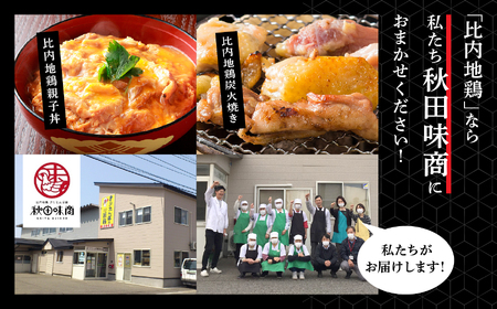 比内地鶏 炭火やきとり 塩味 2パック 冷凍 焼鳥 【有限会社秋田味商】