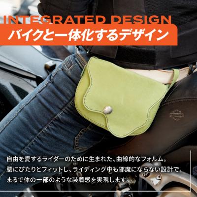 ふるさと納税 京都市 【デグナー】レザーサブポケットバッグ [W-104] ブラック|京都 バイクギア 人気ブランド |  | 01