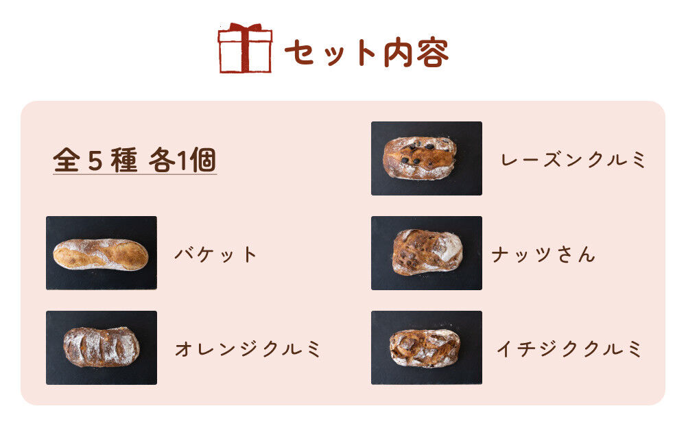 名取 閖上 の ぱんやこてつ 手作り 国産小麦のハード系パンセット 8枚カットしてお届け