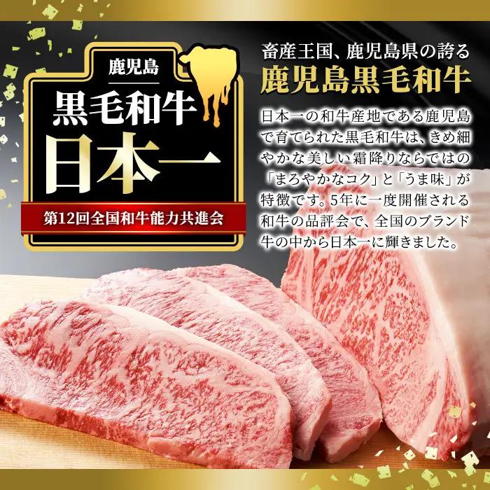 毎月届く 定期便 4等級以上 鹿児島県産 黒毛和牛 ロースステーキ (4枚・計800g) 5ヶ月 【ナンチク】T2-v04