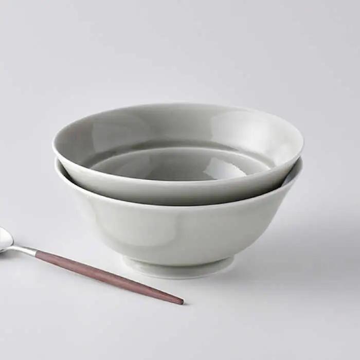 【波佐見焼】粋碗 どんぶり 茶碗 グレー ペアセット 食器 皿 【光春窯】 [XD66] 波佐見焼