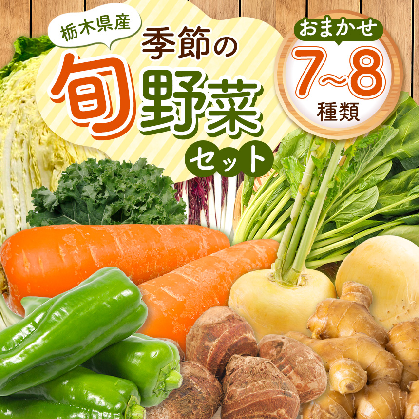 季節の旬野菜おまかせセット | 農薬不使用 化学肥料不使用 珍しい 栃木県 特産品