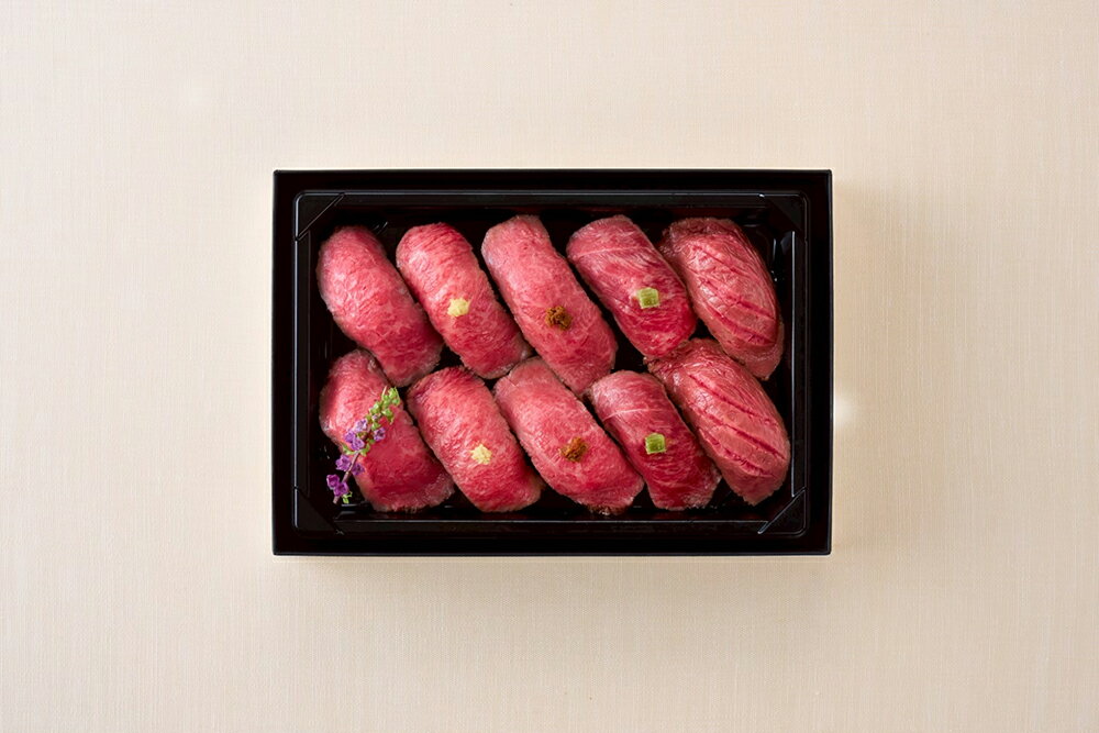 【ふるさと納税】【カネ吉山本】近江牛肉寿司｜特上 牛肉 国産 ブランド牛 寿司 冷凍