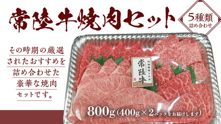【常陸牛】焼肉セット 800g (400g×2パック） (茨城県共通返礼品)