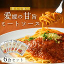 【ふるさと納税】【ご当地特選グルメ！】手作りミートソース（6食入り）パスタ スパゲティ パスタソース レトルト イタリアン ギフト 簡単調理＼レビューキャンペーン中／愛媛県大洲市/有限会社ヒロファミリーフーズ[AGBX017] 13000円 13000