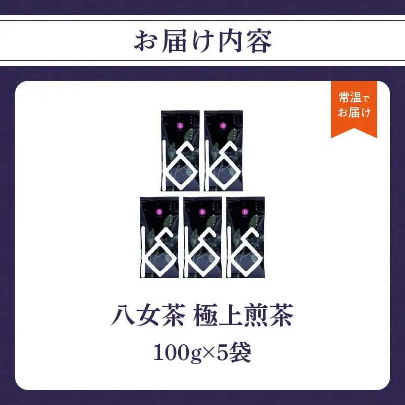 【2026年新茶】八女茶 極上煎茶 100g×5袋 茶 お茶 新茶 八女茶 煎茶 緑茶 極上 福岡県 八女市 068-022