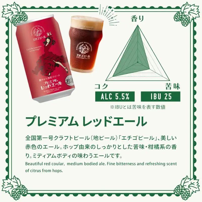 【2か月定期便】エチゴビール 350ml × 12缶 セット クラフトビール 詰め合わせ ビール 12本 (4種類×各3本) 全国第一号クラフトビール お酒 酒 地ビール お取り寄せ 人気 新潟