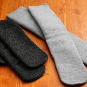 もちはだハイソックス【2足組】(グレー・チャコール)《 日用品 靴下 くつ下 ハイソックス セット 2足組 》【2403T02101_02】