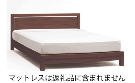 No.747 【家具蔵】ベッドフレームダンハイヘッド クイーン ウォールナット材