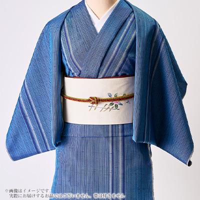 ふるさと納税 白山市 【牛首紬】先染縞着尺(お仕立て上がり) |  | 03