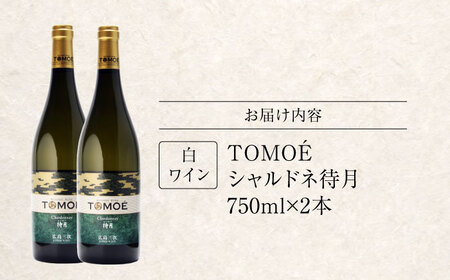 TOMOE シャルドネ 待月 白ワイン 辛口 750ml×2本 三次ワイナリー ワイン 白 受賞 ギフト 広島 人気 ディナー ランチ パーティー 酒 わいん 三次市 / 広島三次ワイナリー[APAZ