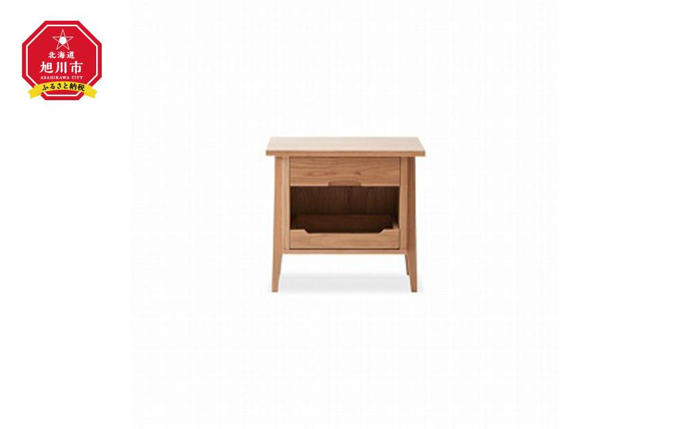 
旭川家具　山室家具製作所　ALTO(アルト)　No.5　ナイトテーブル　ナラ
