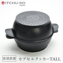 【ふるさと納税】鉄分補給に最適 南部鉄器 カプセルクッカー「トール」（深型・深型）【直火対応】【IH200V対応】　雑貨・日用品