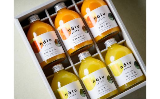1027.鳴川農園nalu juice 有田みかんジュース・はっさくジュース 250ｍｌ各3本(A1027-1)