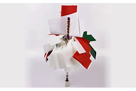 石見神楽手道具Aセット”キラキラ御幣・キラキラ鬼棒・キラキラ弓矢 石見神楽 伝統芸能 日本遺産 【072_0873】