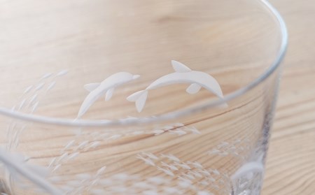 Dolphin Fish Spiral オールドグラス[２個セット]