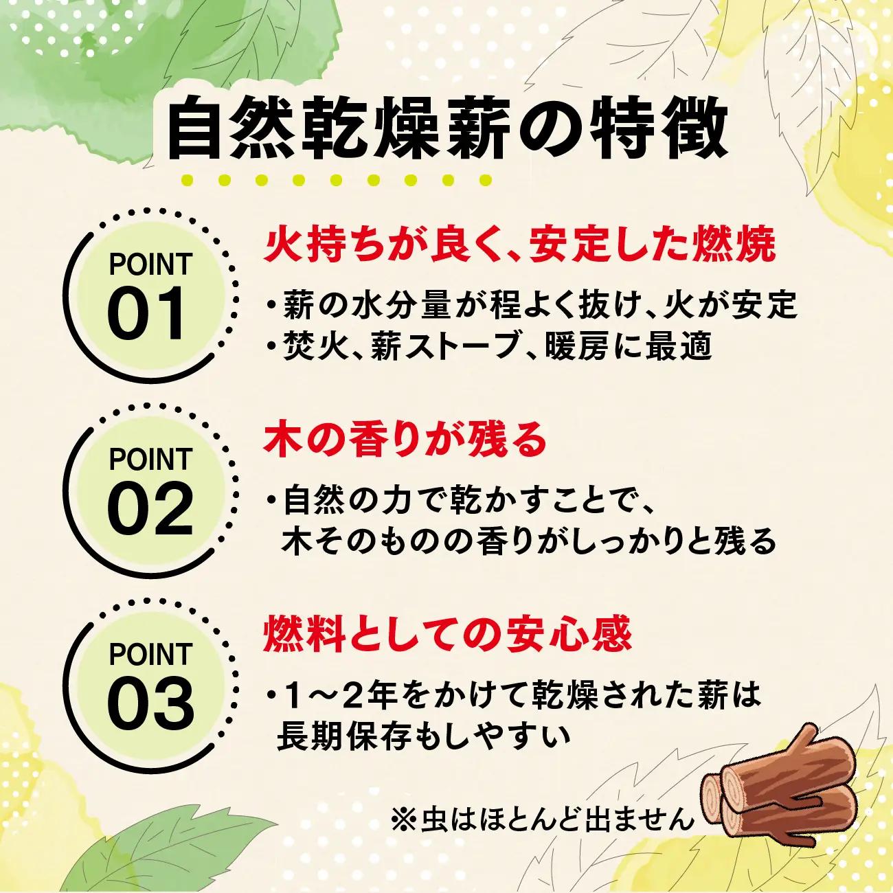 広葉樹薪【ナラ・クヌギ・カシ】コロコロ薪 11～13kg（1箱） ｜ 定期便 薪 広葉樹 燻製 チップ スモーキー 香り 自然乾燥 薪ストーブ アウトドア キャンプ 料理 ピザ窯 燃料 燃焼 ※離島へ