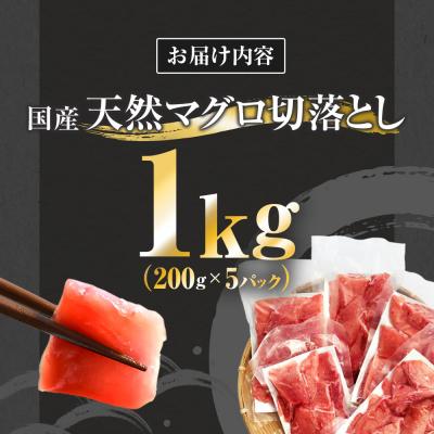 ふるさと納税 田野町 【四国一小さなまち】天然マグロ切り落とし 1kg(冷凍) |  | 03