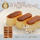 【ふるさと納税】毎年定番人気！！半熟チーズケーキ1箱（10個入り）【ならや】｜スイーツ ケーキ お菓子 洋菓子 送料無料 プレゼント 贈り物 ギフト チーズ お取り寄せスイーツ スイーツギフト 無添加 naraya