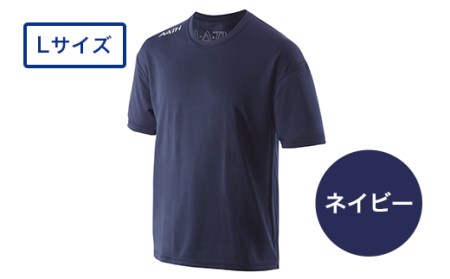 I4-04K【カラー：ネイビー サイズ：L】リカバリーウェア A.A.TH/ ハーフTシャツ（品番：AAJ99301）