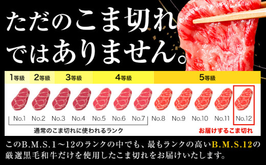 極上 厳選 黒毛和牛 こま切れ 約500g 牛魔王デミート《30日以内に出荷予定(土日祝除く)》大阪府 羽曳野市 送料無料 牛肉 牛 和牛 小分け