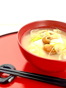 川連漆器 箸付夫婦たっぷり椀（銀朱・銀溜）紙箱入 漆器 漆器 【(株)佐藤商事】[H5504]