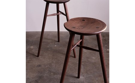 木工yamagen Crescent stool［walnut］