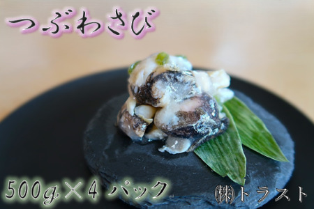 【12/31決済分まで1月中配送】 【北海道根室産】つぶわさび500g×4P C-46001