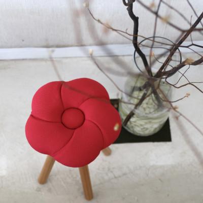 ふるさと納税 大川市 monaca stool:ume【レッド/オーク/高さ30cm】