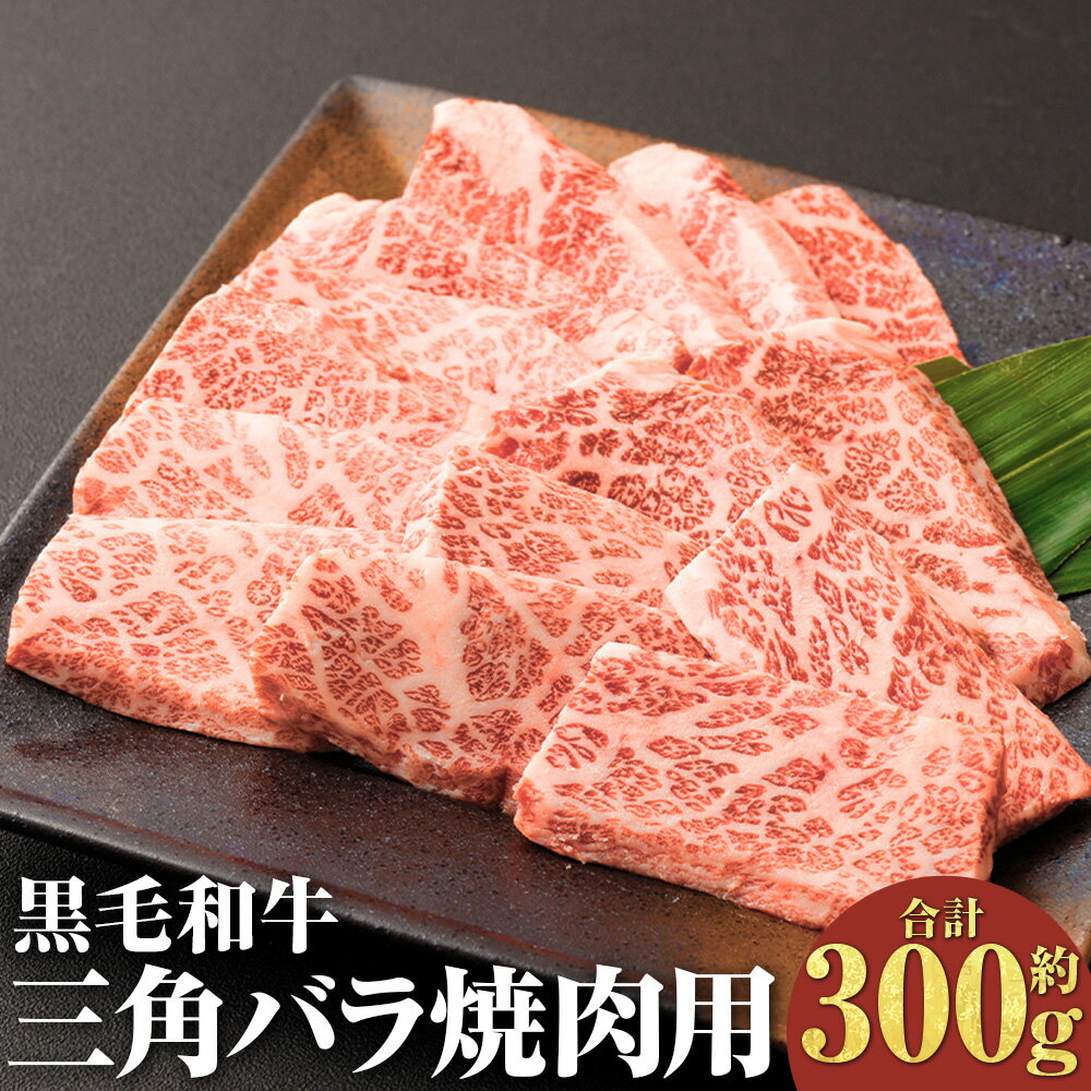 【ふるさと納税】【黒毛和牛】 おおいた和牛 三角バラ 焼肉用 約150g×2パック 合計約300g 豊後牛 ブランド牛 希少部位 三角バラ肉 牛肉 和牛 焼き肉 焼肉用 特上カルビ カルビ お肉 肉 贈り物 国産 九州産 冷凍 大分県 竹田市 送料無料